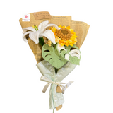 Sunflower and Lily Bouquet